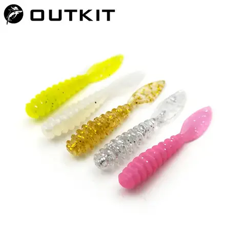 새로운 10pcs Wobblers 미니 오션 락 낚시 소프트 미끼 고무 소프트 미끼 3.5cm 소프트 웜 인공 미끼베이스 실리콘 물고기