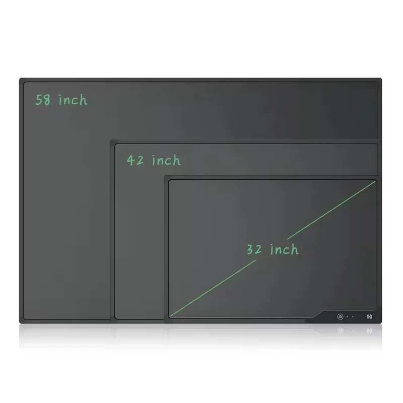 58 Inch One Key Business Memo Partial Erase LCD Writing Electronic Blackboard Teaching Board for Office Meeting