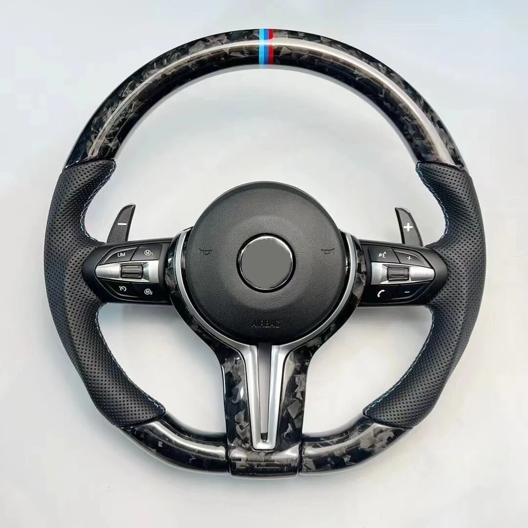 

High-end Custom M Sporty Carbon Fiber Steering Wheel For BMW F30 F31 F34 F35 F36 F20 F48 M3 F80 F25 E90 E87 X5 E70 F01 F10
