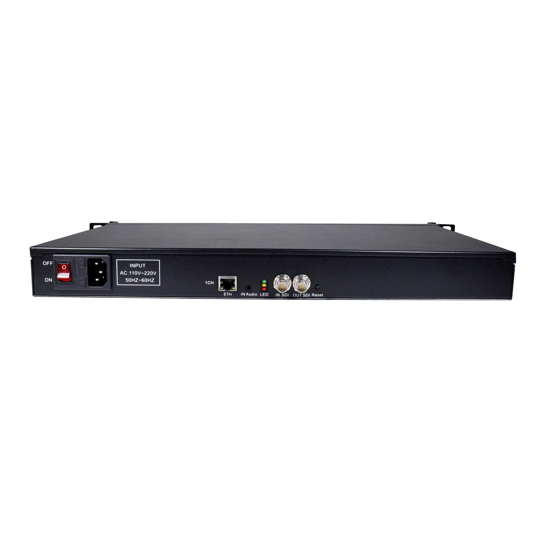 

Haiwei H5611 1u H.265 SDI over IP UDP RTSP RTMP encoder h.264 sdi to ip streaming output iptv streaming encoder