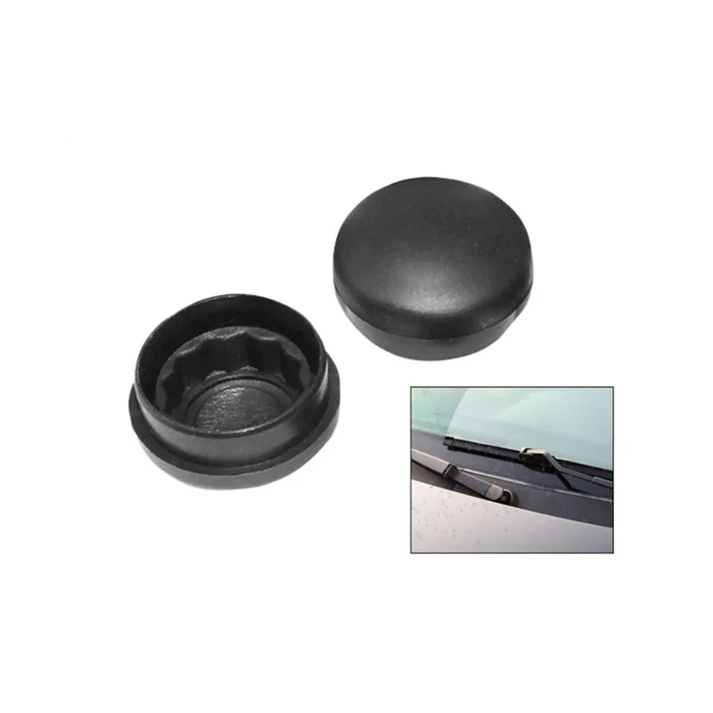 2Pcs Front Windshield Wiper Arm Head Nut Cap Bolt Cover for Volkswagen VW Passat B5 B6 B7 Golf MK4 MK5 MK6 MK7