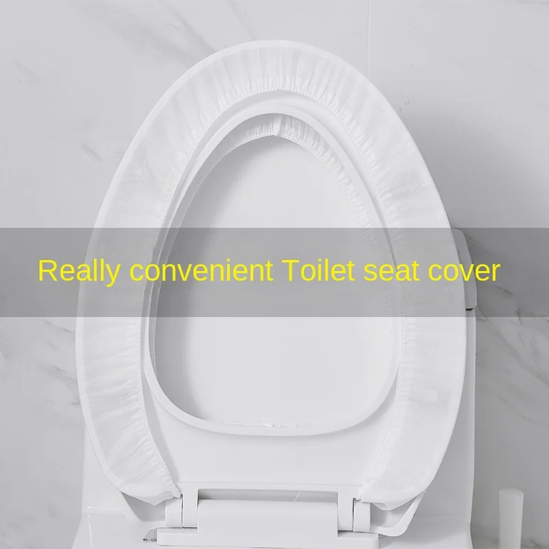 2582 10PCS Disposable Toilet Seat Cover Mat Portable 100% Waterproof Safety Toilet Seat Pad for Travel Bathroom Accessiories