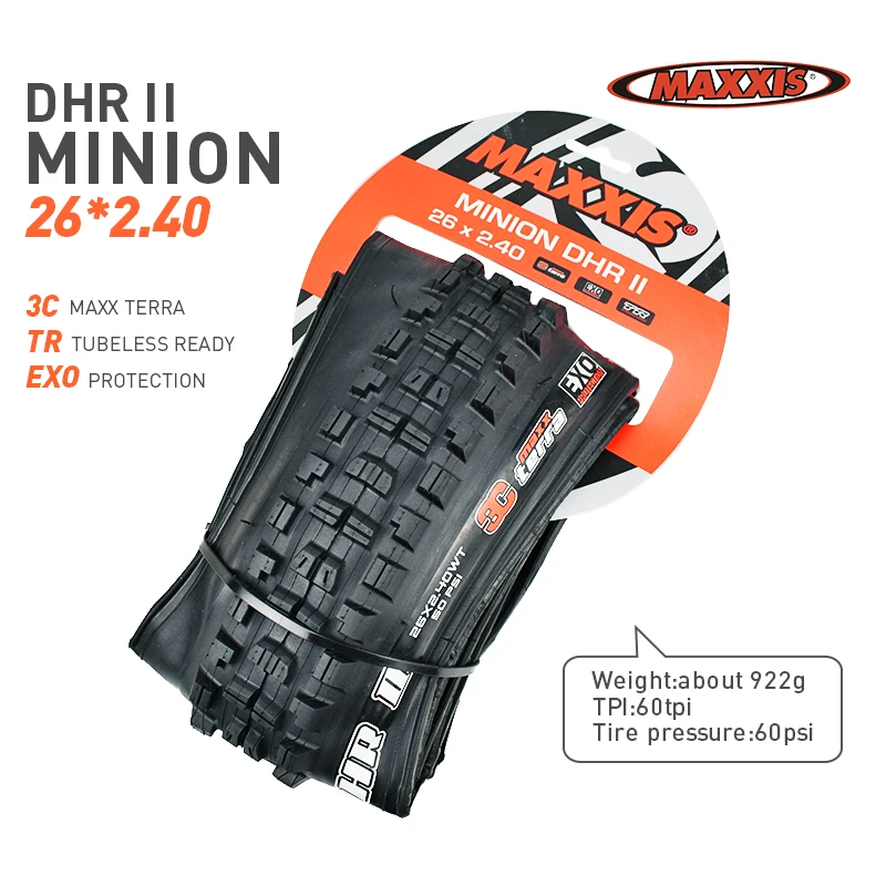 MAXXIS 26 Bicycle Tire TR EXO TR 26*2.4 26*2.1 26*2.3 26*2.5 Mountain Bike Folding Tyre MINION DHF/DHR/HIGH ROLLER/Crossmark view 3