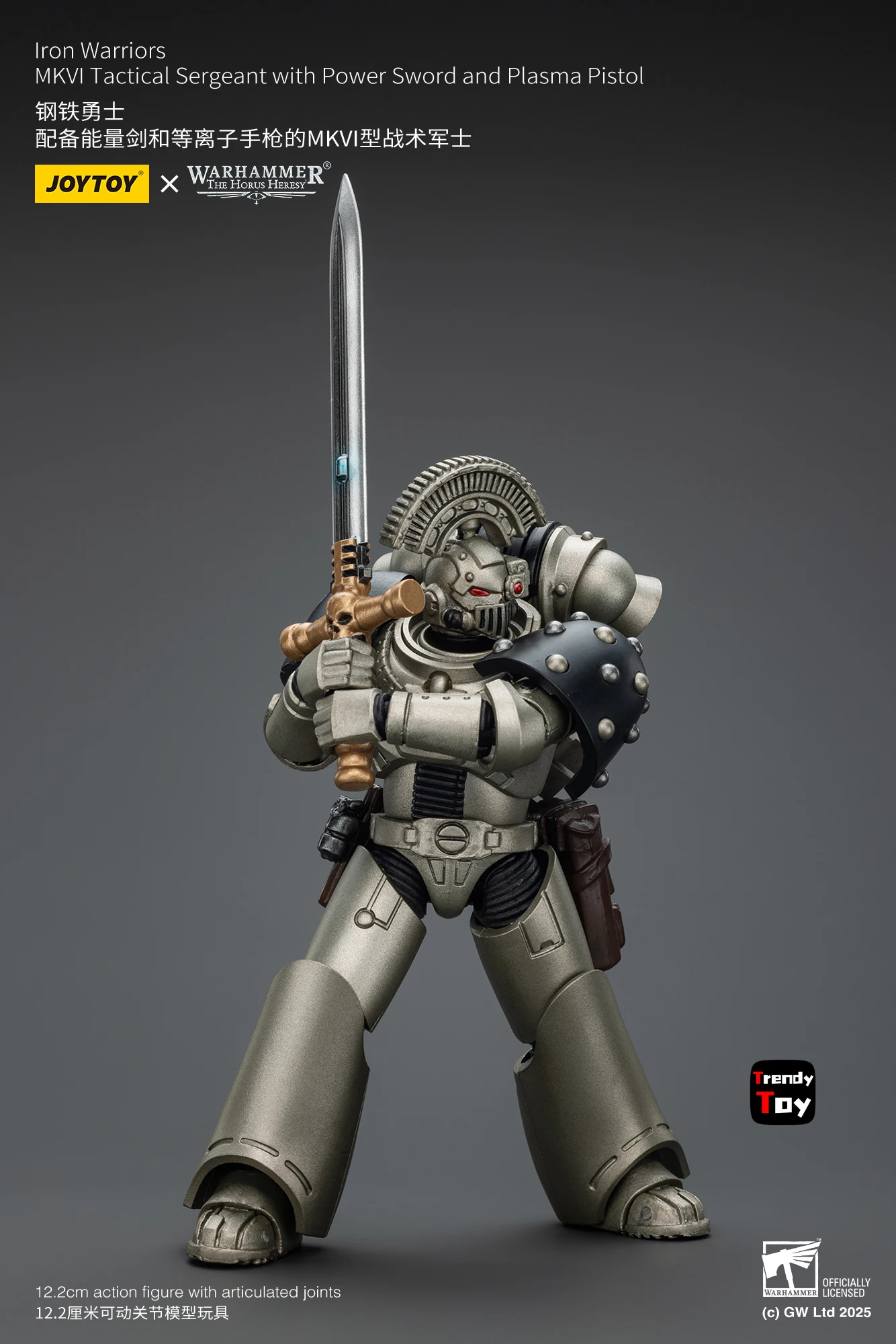 【JOYTOY】Warhammer 40K Iron Warriors Command Squad Kiesen Lron Warriors MKVl Tactische Sergeant 1/18 Action Figure Speelgoed