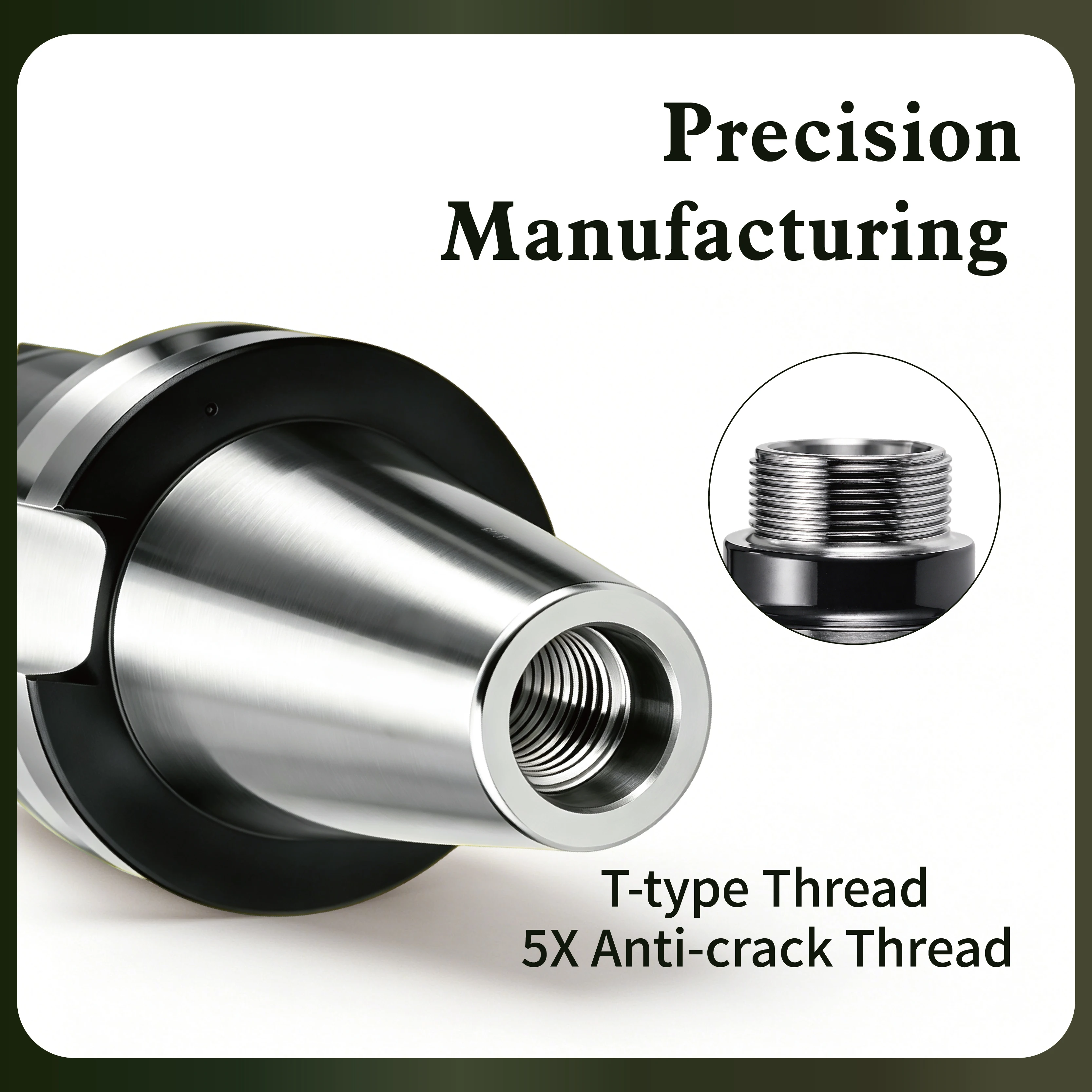 ER Collet Chuck High Precision Dynamic Balance 20CrMnTi Carburized Black Oxide 0.002mm Accuracy CNC Milling Lathe Tool Holder