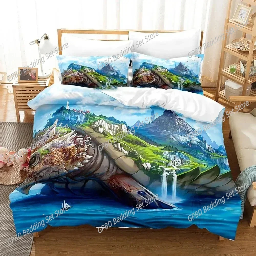 Turtles of the World Adult Boys Anime 3D Bedding Set Duvet Cover Pillowcases Single Twin Full Queen Home Decor Quilt Boys Gift