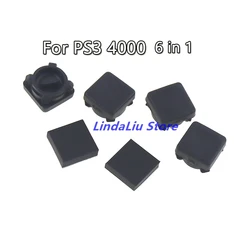 1Set For PS3 4000 Rubber Feet For Playstation3 Controller PS3 4K Feet Plastic Button Screw Dust Plug Spares Set Soft Dust Pads