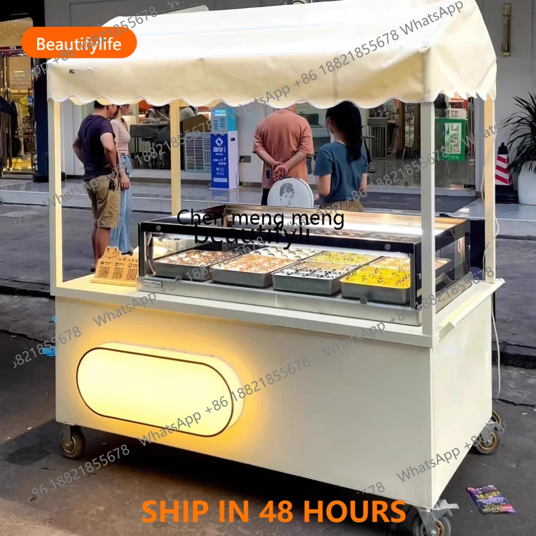 

X FH Summer outdoor ice cream stall truck commercial custom movable display car multi-function trolley