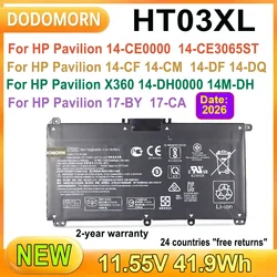 Hot Sale 3470mAh HT03XL Laptop Battery For HP Pavilion 15-DA 15-DB 15-DW 15-CS 15-DY 17-BY 17-CA 14-CE 14-CF 14-DF 14-DQ 14-DK
