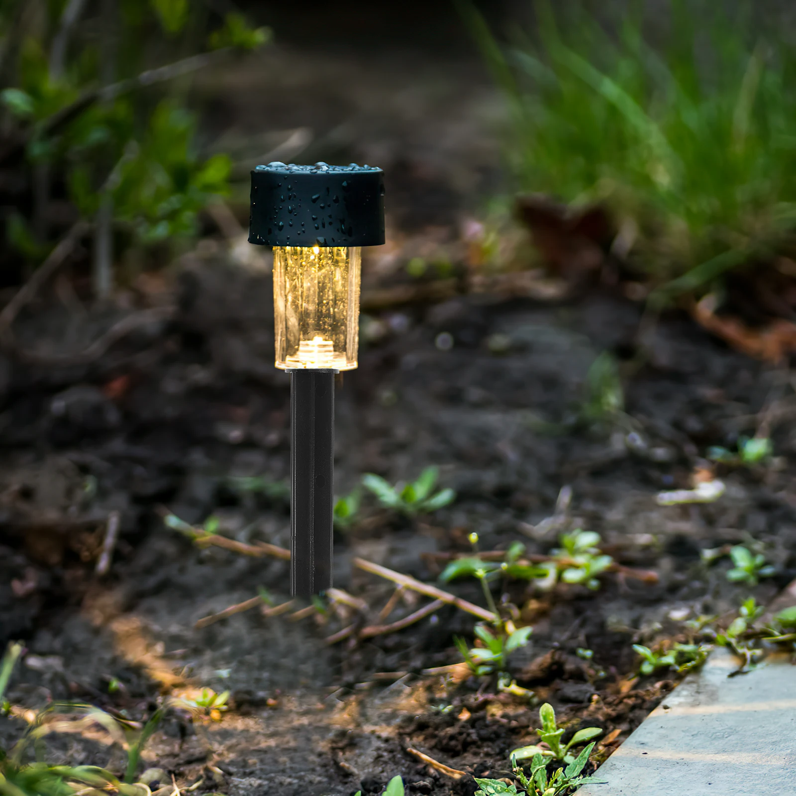 

8Pcs Lawn Solar Stake Replacement Plastic Ground Spikes for Garden Lights Easy Install Outdoor Path Lamp Supports Weather
