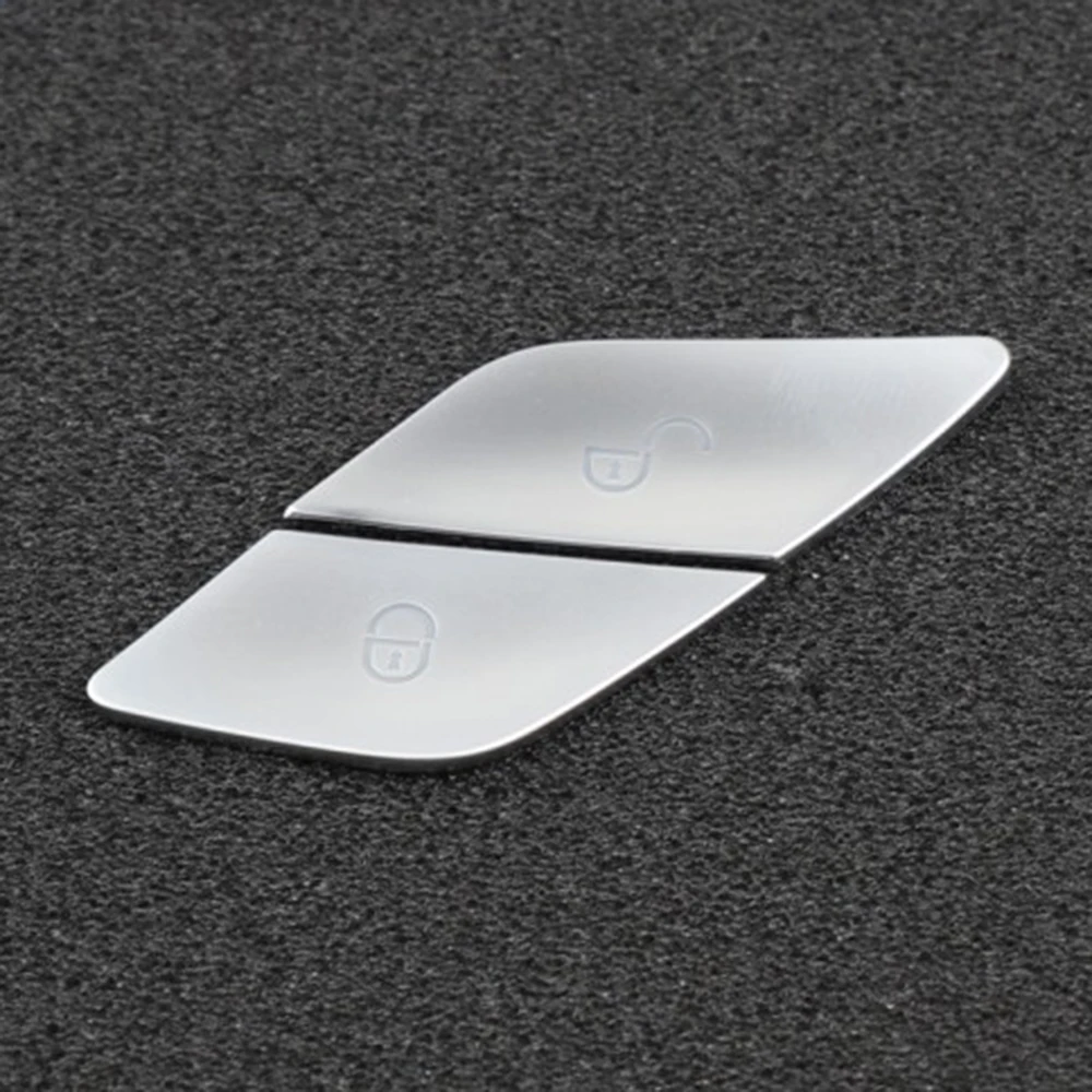 For Benz C Class W205 E Class W213 For GLC Class X253 Door Lock For Unlock Button Covers Set of 4 ABS Material Compatible