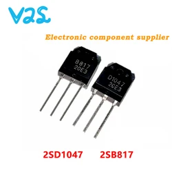 (5pcs) 100% New 2SD1047 2SB817 TO-247 D1047 TO-3P