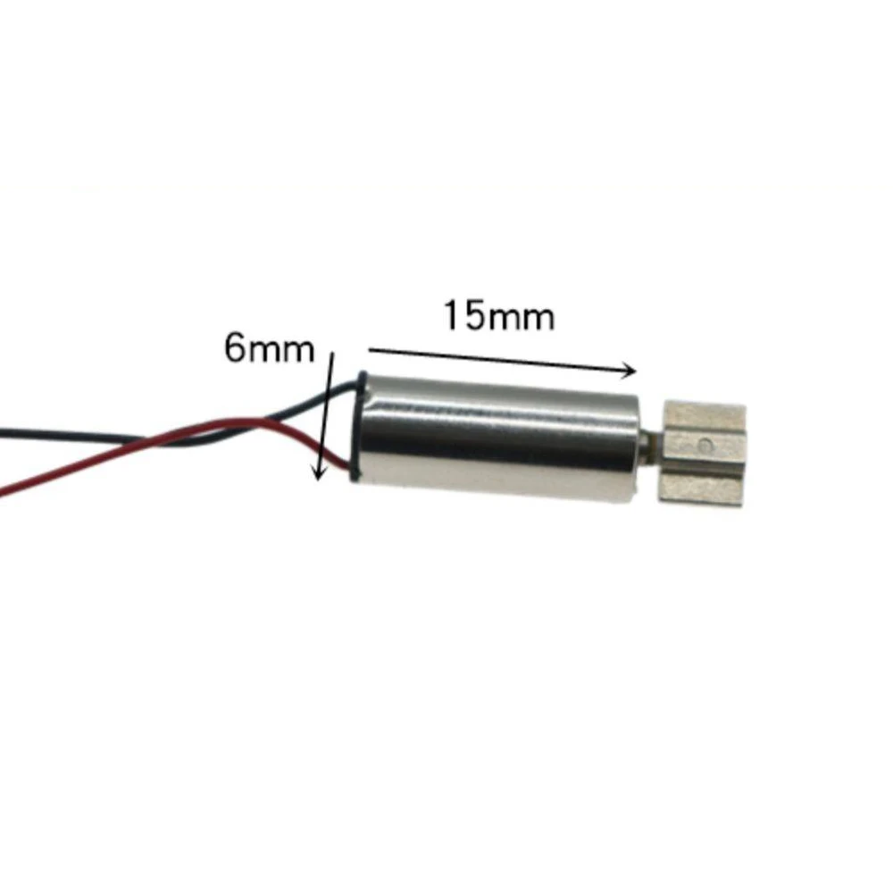 615 Vibrating Motor Hollow Cup Toy Model DIY Motor 6mm Mini Vibrating Small Motor with Cable 1PCS