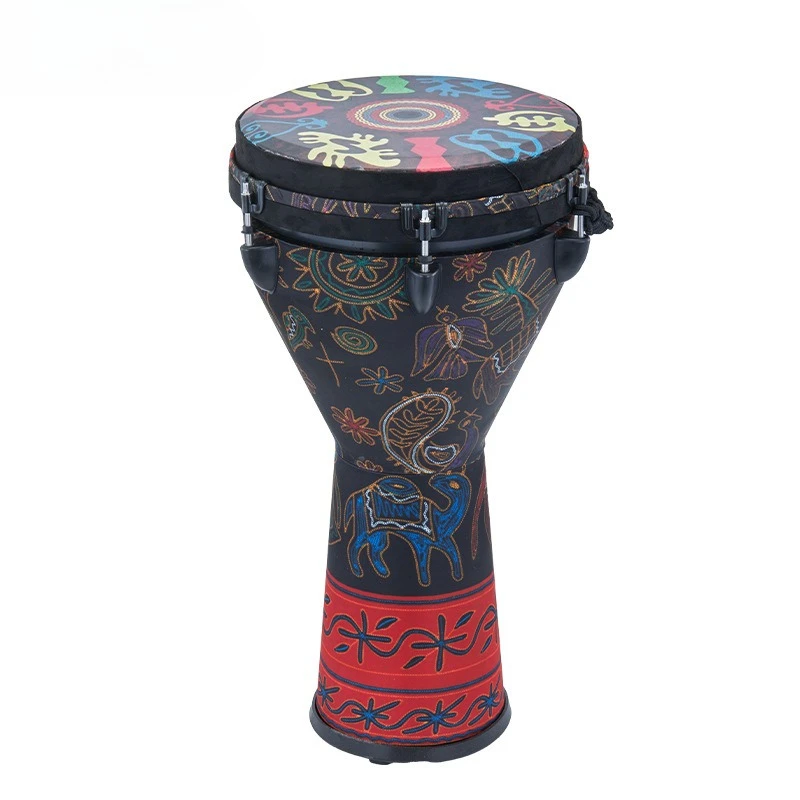 12 Polegada tambor africano profissional adultos iniciantes tambor africano portátil tradicional djembe tambores grandes instrumentos de percussão