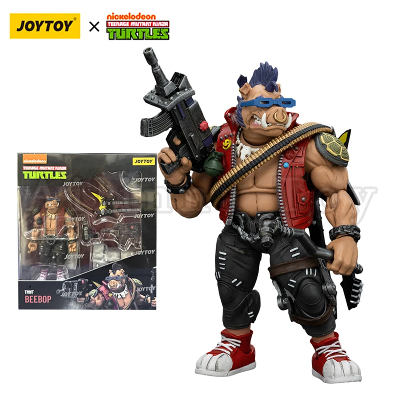 JOYTOY 1/18 Action Figure Turtles Beebop Rocksteady Re-issue Version Anime ModelToy image 3