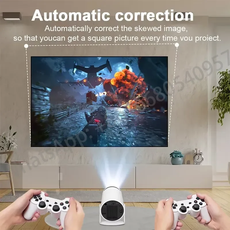 X10 Plus Game Projector 4K 8GB 10000 Games Android 11 Wifi Video Game Console Portable Home Theatre Video HY300 Projectors - view 6