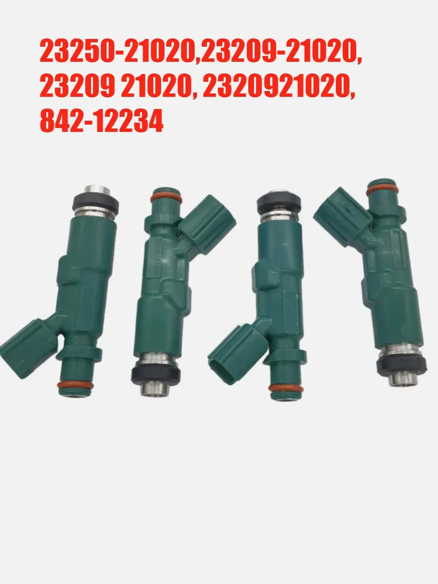 4PCS Fuel Injector 23250-21020 2320921020 842-12234 Set New For Toyota Prius Echo Scion xA xB 1.5L l4 23209-21020 2320921020