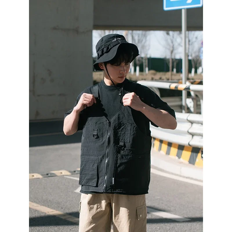 2026 NEW Style Trendy Brand Workwear Dual-use Shoulder Bag Multi-pocket Large Capacity Convertible Backpack Personality mochilas - view 3