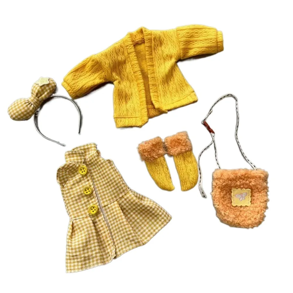 패션 30cm 인형 옷 스웨터 코트 가을 겨울 스타일 인형 드레스 예쁜 캐주얼 1/6 BJD 인형 의상 세트 소녀 장난감 선물