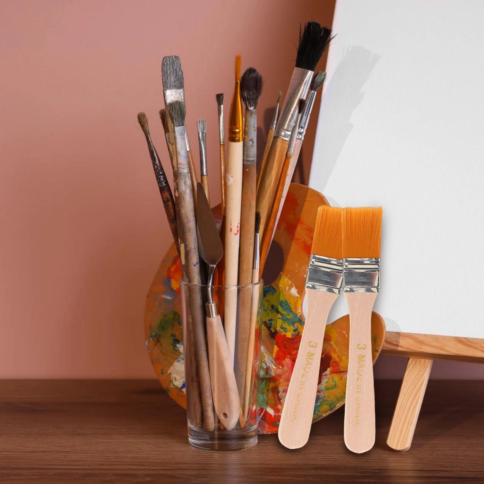 

6 Pcs Mao Board Brush Paint Brushes Cabinet for Walls Nylon Fence Painting Multipurpose