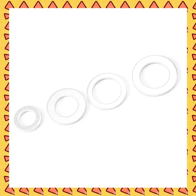 

A008 900Pcs Aluminum Gasket Aluminum Flat Washer Aluminum Sealing Ring Combination