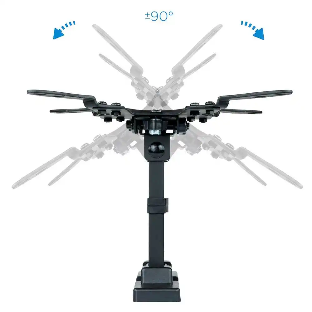 TooQ LP2042TNL-B Tilt and Swivel Wall Mount for Monitor TV LED from 13 to 42 Inches Angle Adjustable to -12º Black