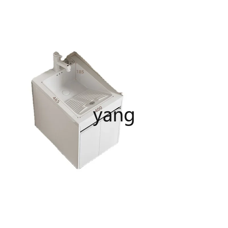 Yjq 1Balcony Ark Multi-Functional Small Apartment with Washing Basin Cabinet Laundry Table with Washboard Wash Wardrobe