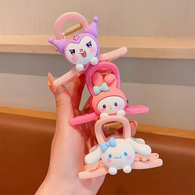 Sanrio Lotso Kuromi My melody Cinnamoroll periferiche anime cute kawaii hair shark clip cartoon girl heart accessori per capelli regalo