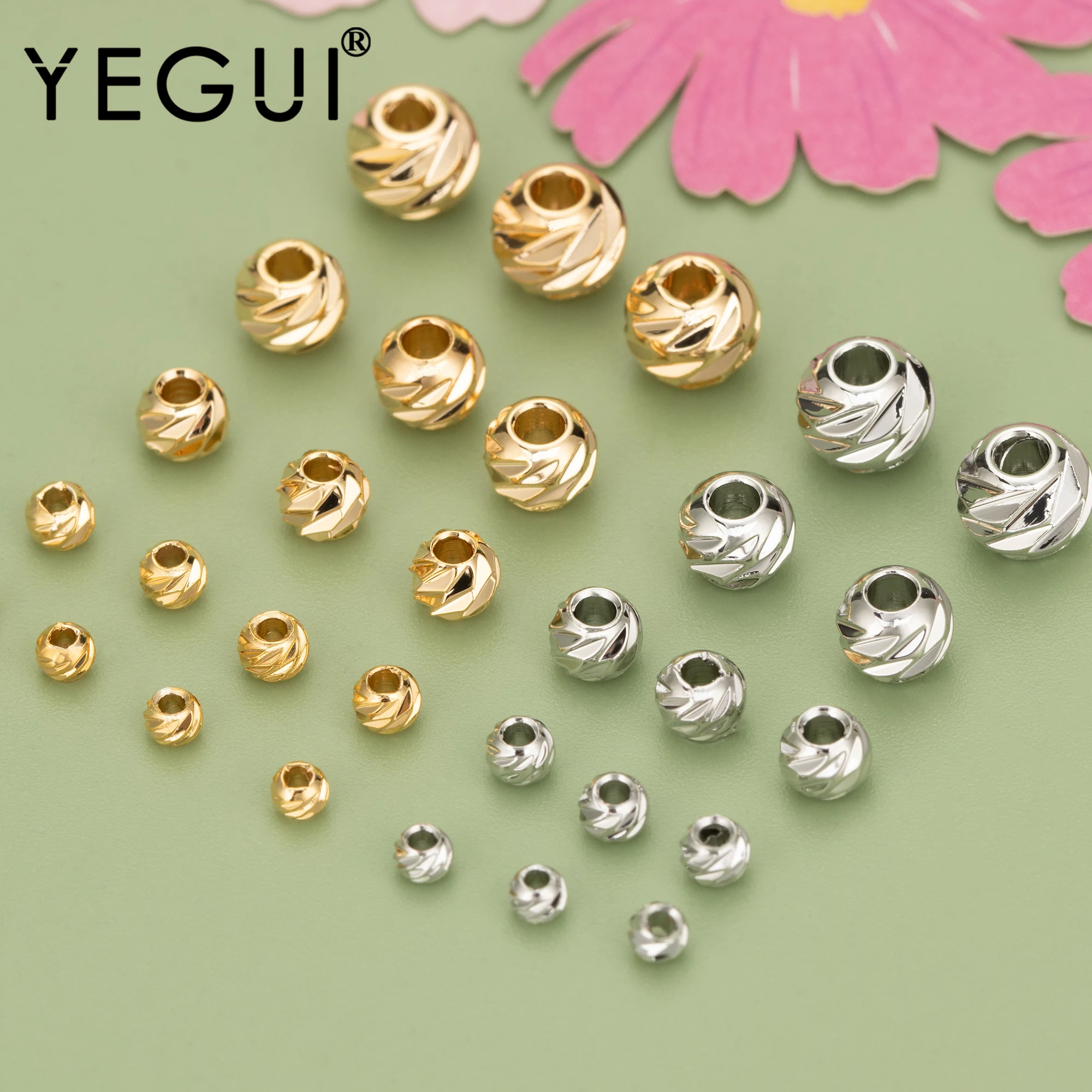 

YEGUI MB89,jewelry accessories,18k gold rhodium plated,pass REACH,nickel free,jewelry making findings,copper beads,one pack