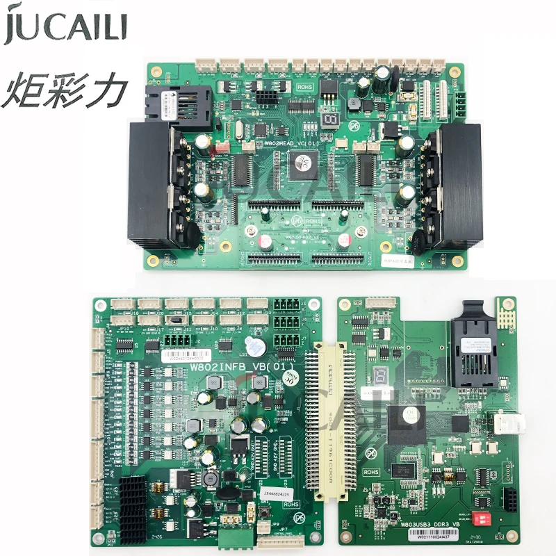 JCL XP600 Double Head Board Kit for Epson XP600 Printhead DTF Printer with Wellprint W802INFB_VB(01) Main Board W802 Head Board