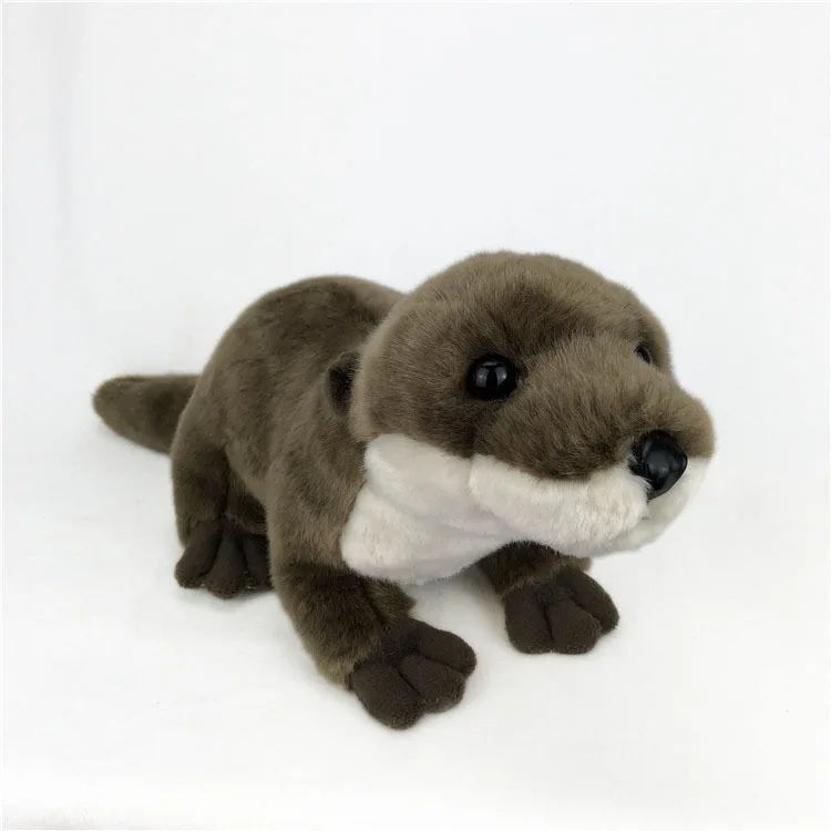 lovely Common Otter plush toy about 32cm Marine animal Lutra soft doll birthday gift s0198