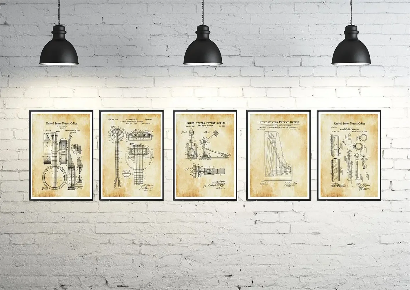 Nordic Vintage Hot Video Games Controller Musical Instrument Wall Art Pop Poster Prints Home Decoration Posters Canvas Painting