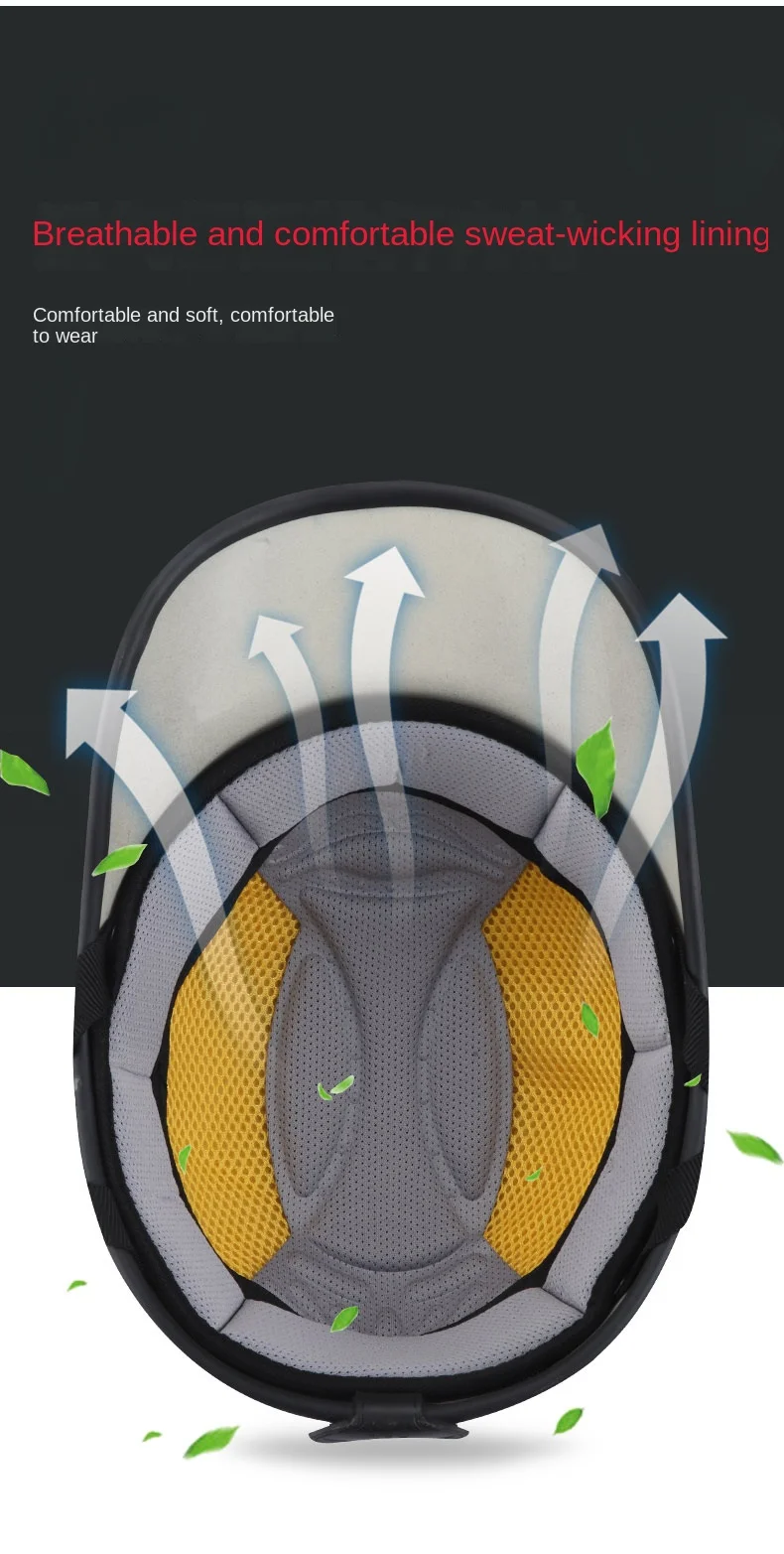 Men S And Women S Electric Bicycle Helmets Sun Protection Skin Friendly Liningcomfortable and Breathable Suitable for Adults