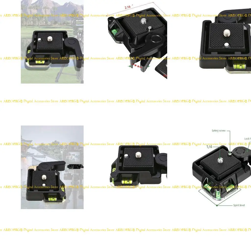 

E21E QR-40 Metal Quick Release Plate Clamp Mount Base Holder for DSLR Camera Stand