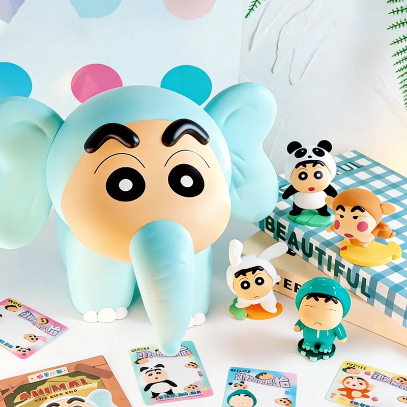 

52TOYS Crayon Shin-chan Panda Flocked Blind Box-Anime Cartoon Collectible Trendy Toy Figure Desktop Ornament Mystery Box Gifts