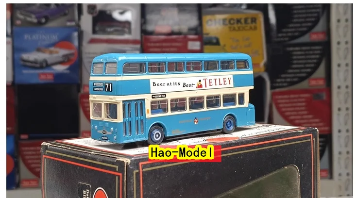 

Модель двухслойного автобуса EFE fleetline 1/76, литые детские игрушки из сплава, подарки на день рождения для мальчиков, хобби, демонстрационные коллекционные украшения