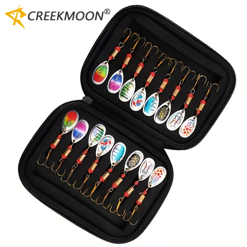 Jig Metall-Löffelköder Spinner Angelköder 16 Stück/Box Löffelköder Crankbaits Meereswobbler für Salzwasser Hecht Häkelset Kunstköder