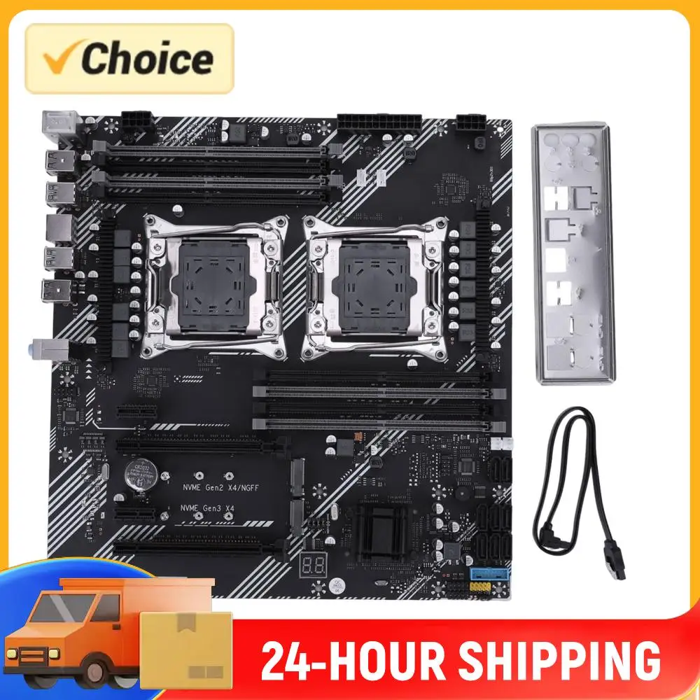 X99 Dual Computer Motherboard USB 3.0 USB 2.0 M.2 NVME SATA 3.0 Interface Gaming Motherboard for Desktop Computer Components