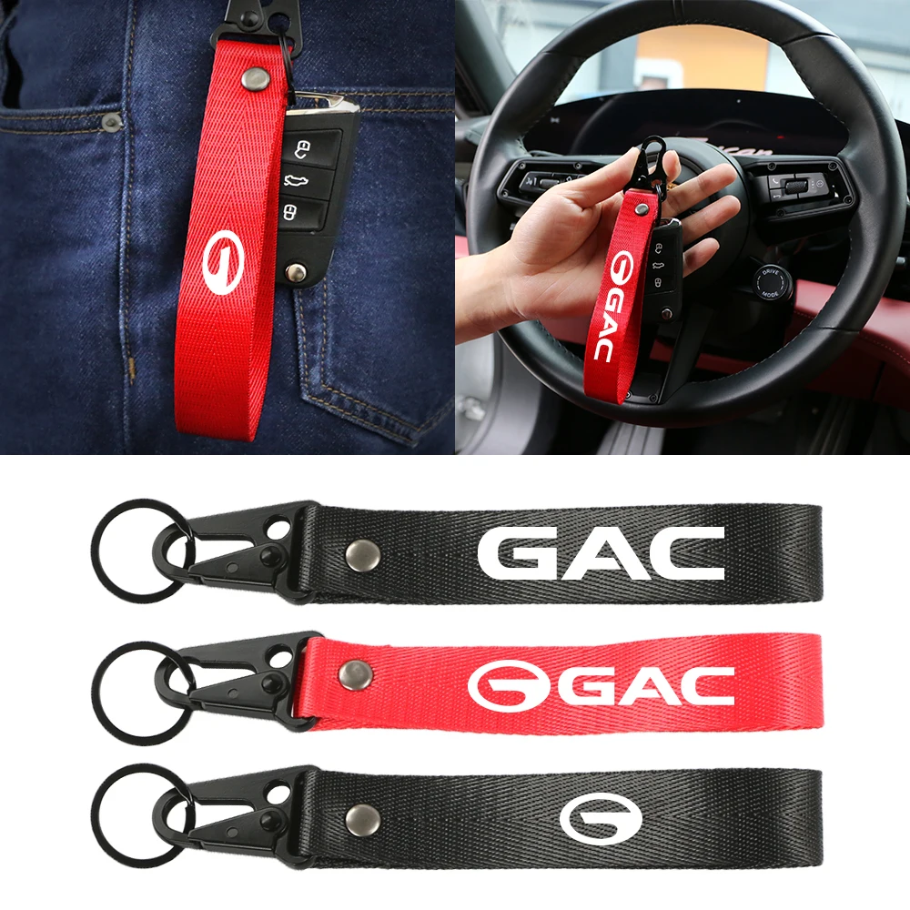 Nylon Car Decorative Keychains Key Chain For GAC Trumpchi Aion GS8 GS4 GS3 Empow GS5 Coupe GA4 GM8 Auto Creative Accessories