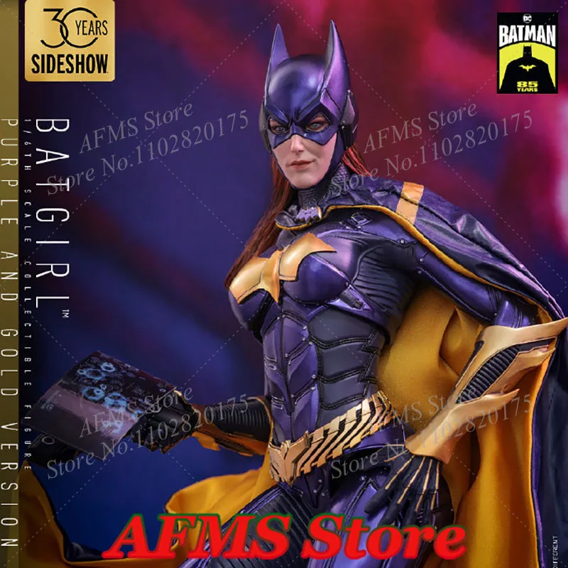 

HOTTOYS VGM65 1/6 Women Soldier Batman Arkham Knight Batgirl Purple& Gold Versidn Full Set 12Inch Action Figure Model Toys