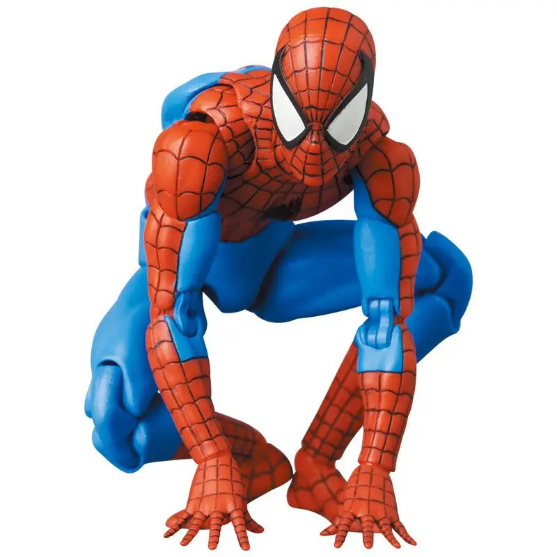 In Stock 100% Original Medicom Toy Mafex No.185 Spider man Classic Costume Anime Action Collection Figures Model Toys Gifts