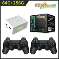 X7 Magic Linux Portable Video Game box Console 2.4G Wireless Tv Stick Retro For PSP  Family 4K 64+256G 12000 GAMES With bracket