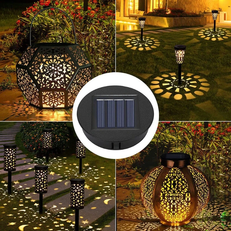 Waterproof Solar Cell Box for Projection Lanterns 8cm Diameter Outdoor Garden Decor Easy Install Solar Light Accessory Luz Solar