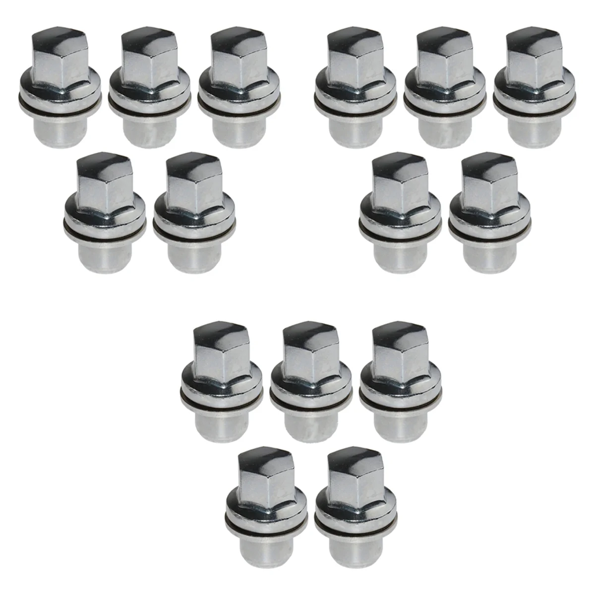 15pcs RRD500290 Wheel Nut Cap for Land Rover Discovery 3 4 Range Rover L322 Sport 2004-2009 Hub Screw Cover