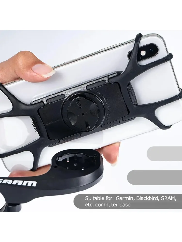 AliExpress NONE For Silicone Bike Phone Holder, Motorcycle Mobile Mount, Shockproof Handlebar Stand for Sram Garmin and All Smartphones
