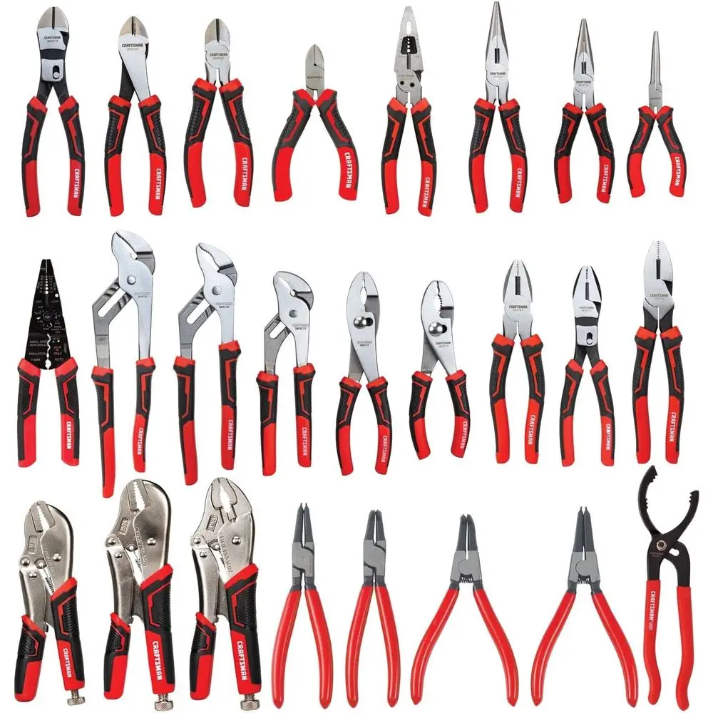 

25-Piece Durable Plier Set with Stainless Steel Blades for Tile Work