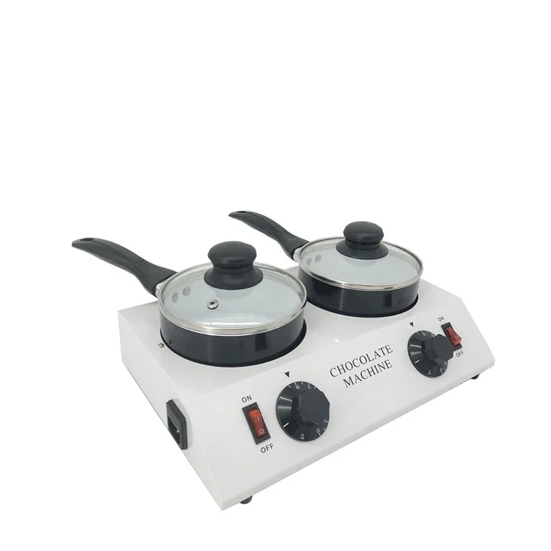 Double Pot 500ml*2 Chocolate Wax Melting Machine Electric Melter Chocolate Thermal Insulation Machine