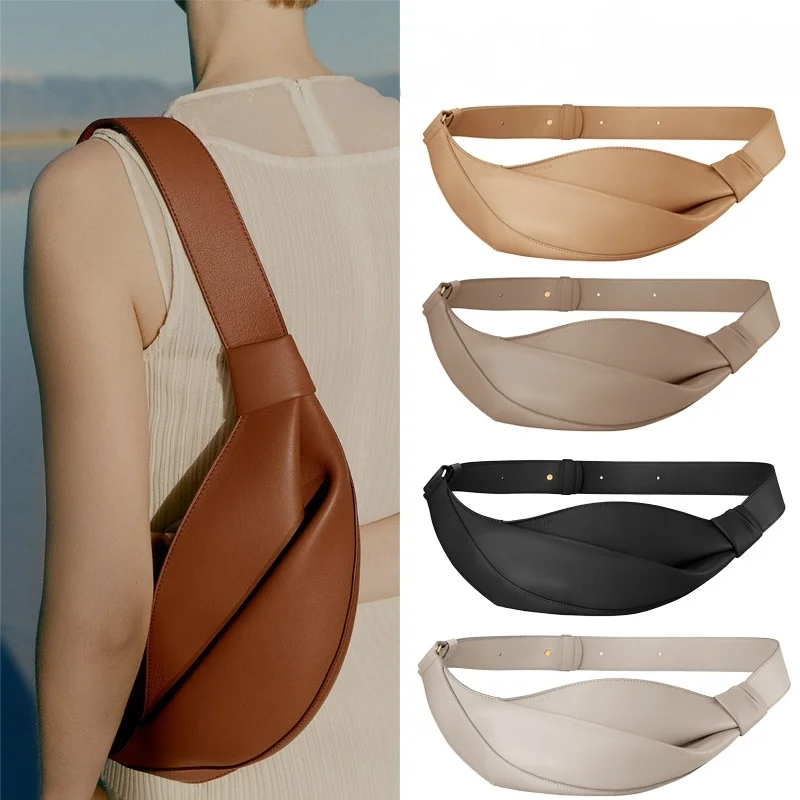 

2025 New Smooth Leather Women's Single Shoulder Crossbody Bag Fashion Versatile Cow Horn Bag Suitable For Daily Use