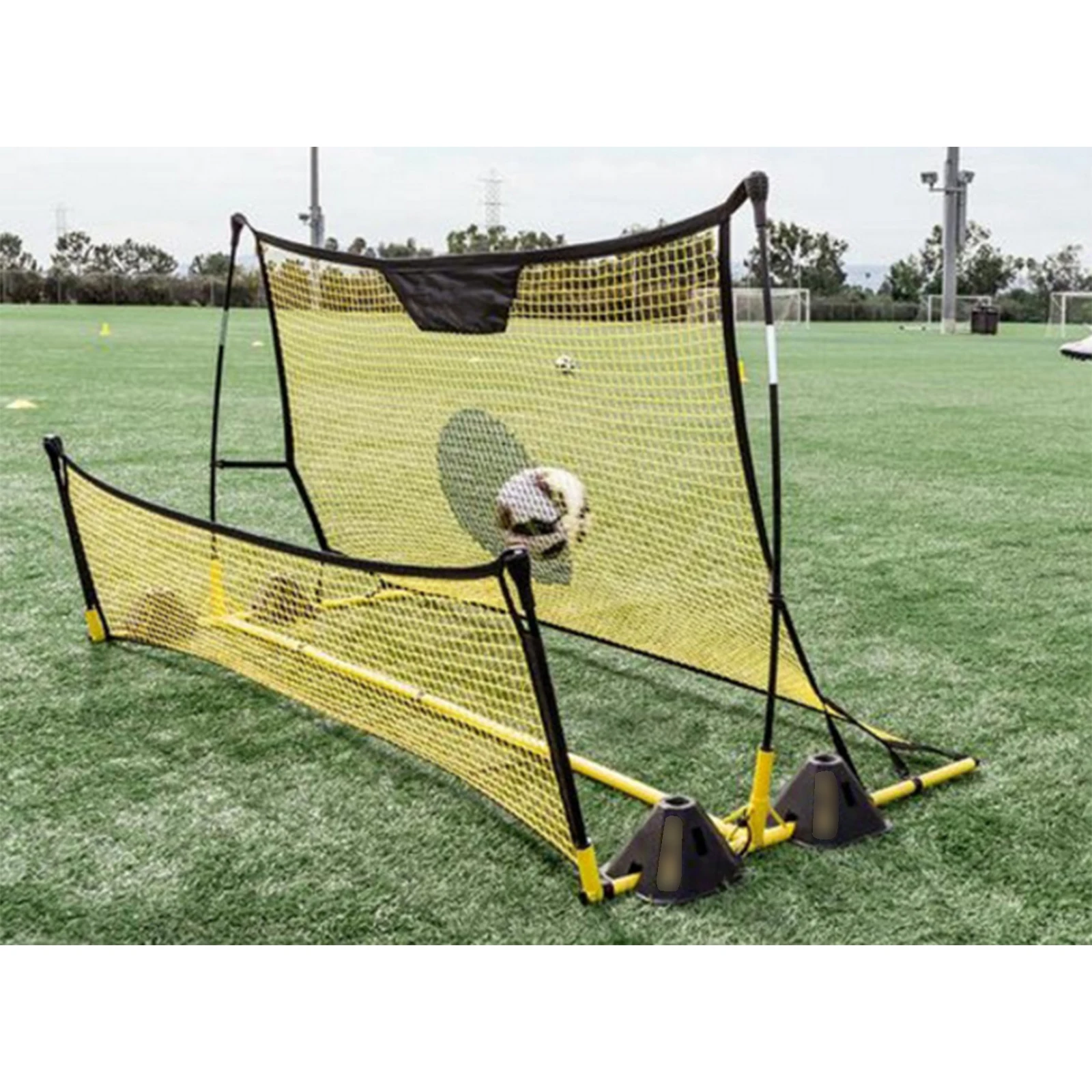 Soccer Rebounder Net Outdoor Sports Portable Soccer Trainer Net Volleyball Practice Equipment Football Rebound Net for Teens Kid