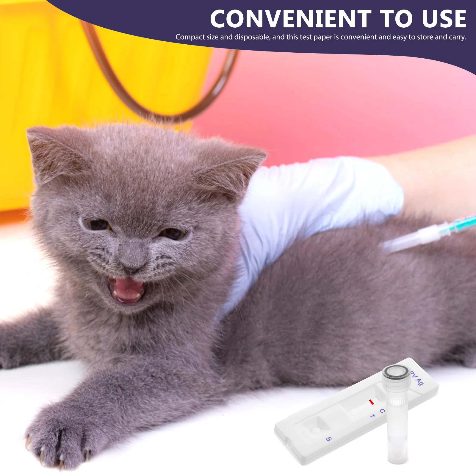 

Kitten Distemper Test Paper 2 Sets Testing Strips for CPV Pet Veterinary Equipment Diagnosis Supplies
